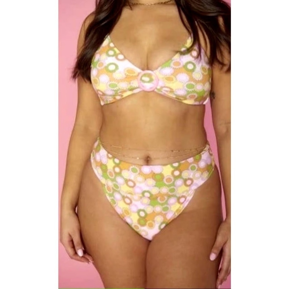 Show Me Your Mumu Del Ray Good Vibes Only Bikini Top Size medium